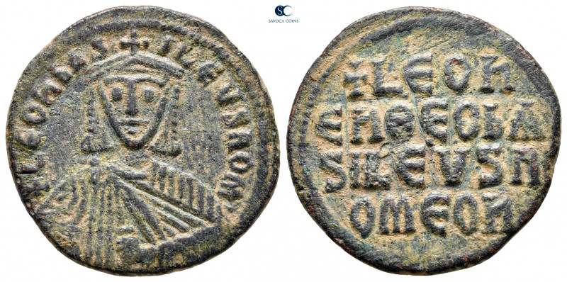 Leo VI the Wise AD 886-912. Constantinople
Follis or 40 Nummi Æ

26 mm, 6,62 ...