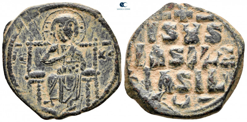 Constantine IX Monomachus AD 1042-1055. Constantinople
Anonymous Follis Æ

28...