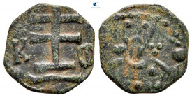 Alexius I Comnenus AD 1081-1118. Uncertain mint. Half Tetarteron AE