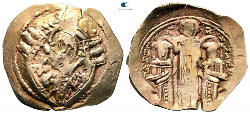 Andronicus II Palaeologus, with Michael IX AD 1282-1328. Constantinople
Hyperpy...