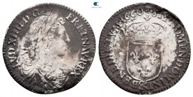 France. Louis XIV 'the Sun King' AD 1643-1715. 1/12 Ecu