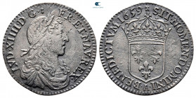 France. Louis XIV 'the Sun King' AD 1643-1715. 1/12 Ecu