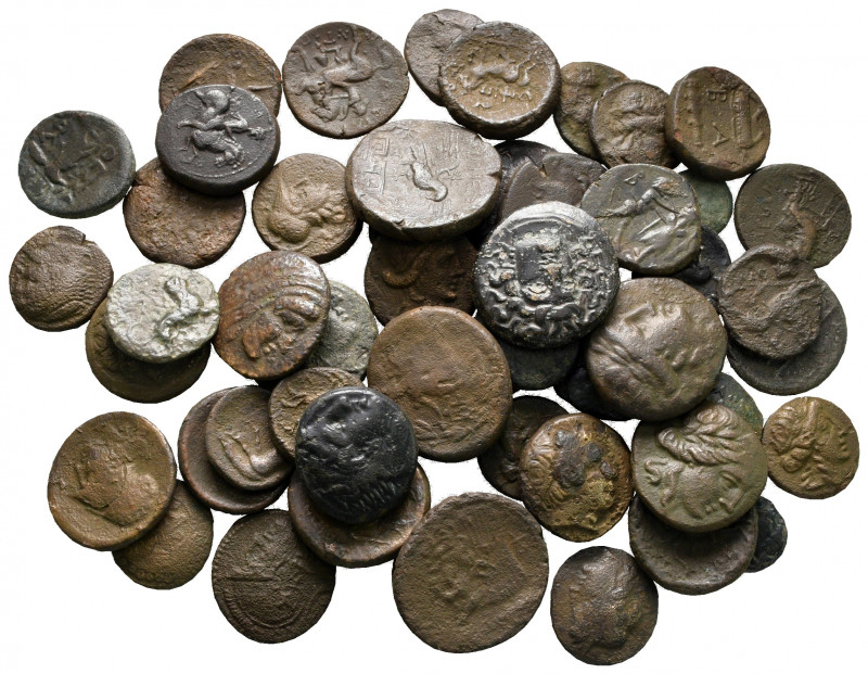 Lot of ca. 52 greek bronze coins / SOLD AS SEEN, NO RETURN!

nearly very fine