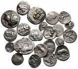 Lot of ca. 22 greek silver coins / SOLD AS SEEN, NO RETURN!nearly very fine