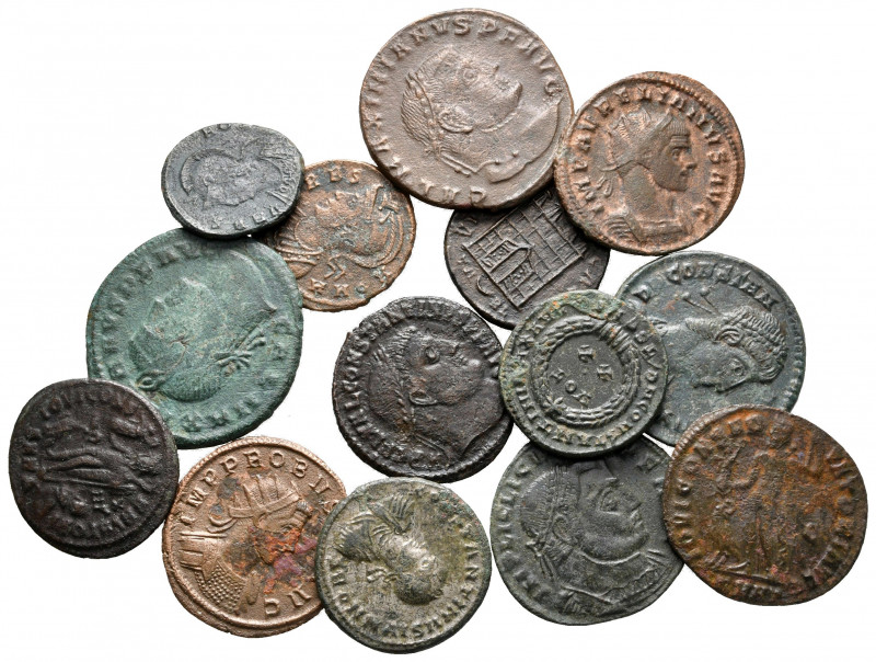 Lot of ca. 14 late roman bronze coins / SOLD AS SEEN, NO RETURN!

very fine