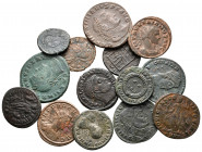 Lot of ca. 14 late roman bronze coins / SOLD AS SEEN, NO RETURN!very fine
