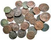 Lot of ca. 30 late roman bronze coins / SOLD AS SEEN, NO RETURN!nearly very fine