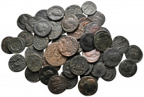 Lot of ca. 54 late roman bronze coins / SOLD AS SEEN, NO RETURN!very fine