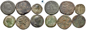 Lot of ca. 6 roman coins (Gordian III, Marcus Aurelius, Faustina II, Hadrian) / SOLD AS SEEN, NO RETURN!nearly very fine