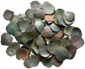 Lot of ca. 78 byzantine scyphate coins / SOLD AS SEEN, NO RETURN!nearly very fine