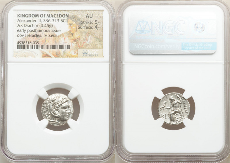 MACEDONIAN KINGDOM. Alexander III the Great (336-323 BC). AR drachm (17mm, 4.45 ...