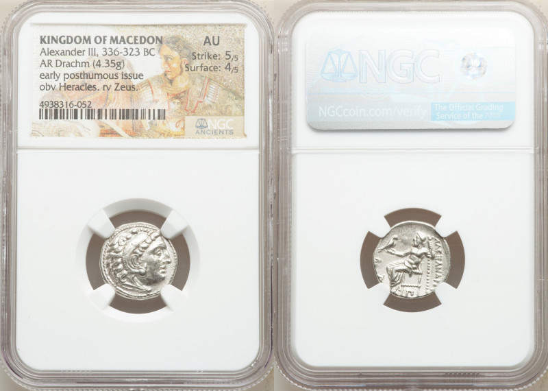 MACEDONIAN KINGDOM. Alexander III the Great (336-323 BC). AR drachm (17mm, 4.35 ...