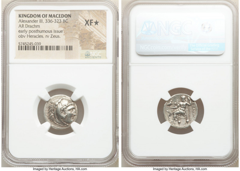 MACEDONIAN KINGDOM. Alexander III the Great (336-323 BC). AR drachm (18mm, 12h)....