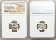MACEDONIAN KINGDOM. Alexander III the Great (336-323 BC). AR drachm (17mm, 4.26 gm, 11h). NGC XF 4/5 - 4/5. Early posthumous issue of Sardes (?), ca. ...