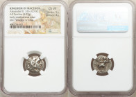 MACEDONIAN KINGDOM. Alexander III the Great (336-323 BC). AR drachm (17mm, 4.07 gm, 1h). NGC Choice VF 5/5 - 4/5. Posthumous issue of Colophon, ca. 31...