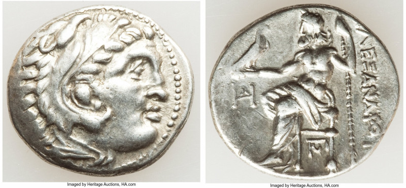 MACEDONIAN KINGDOM. Alexander III the Great (336-323 BC). AR drachm (19mm, 4.26 ...