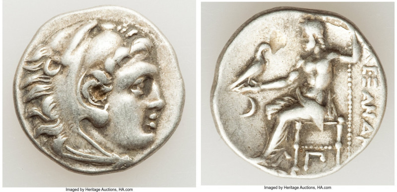 MACEDONIAN KINGDOM. Alexander III the Great (336-323 BC). AR drachm (17mm, 3.67 ...