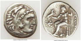 MACEDONIAN KINGDOM. Alexander III the Great (336-323 BC). AR drachm (18mm, 4.26 gm, 8h). VF. Posthumous issue of Lampsacus, ca. 310-301 BC. Head of He...