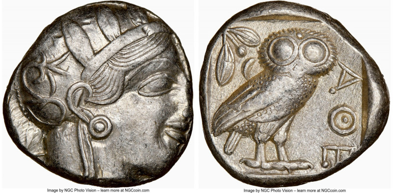 ATTICA. Athens. Ca. 440-404 BC. AR tetradrachm (22mm, 17.17 gm, 12h). NGC Choice...