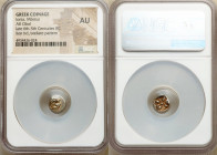 IONIA. Miletus. Ca. late 6th-5th centuries BC. AR obol or 1/12 stater (10mm). NGC AU. Milesian standard. Forepart of roaring lion left, head reverted ...