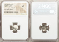 LYCIAN DYNASTS. Aruwatijesi (ca. 400-370 BC). AR sixth-stater (15mm, 7h). NGC VF. Zagaba (or Zemuri?). Facing lion scalp seen from above / Triskeles w...