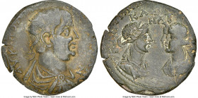CILICIA. Seleuceia ad Calycadnum. Valerian I (AD 253-260). AE (34mm, 6h). NGC Choice VF, die shift. AV K ΠO ΛIK-O VAΛEPIAN / OC, radiate, draped and c...