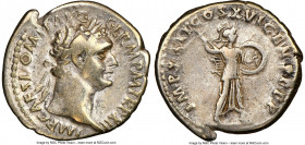 Domitian, as Augustus (AD 81-96). AR denarius (19mm, 3.16 gm, 7h). NGC VF 5/5 - 4/5 Rome, 14 Sept. AD 93-13 Sept. AD 94. IMP CAES DOMIT AVG-GERM P M T...