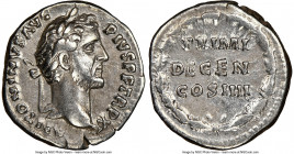 Antoninus Pius (AD 138-161). AR denarius (18mm, 6h). NGC VF. Rome, AD 147-148. ANTONINVS AVG-PIVS P P TR P XI, laureate head of Antoninus Pius right /...