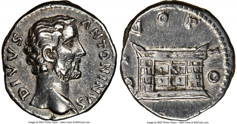 Antoninus Pius (AD 138-161). AR denarius (17mm, 5h). NGC Choice VF, brushed. Rom...