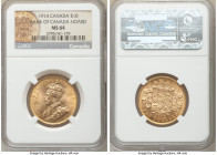 George V gold 10 Dollars 1914 MS64 NGC, Ottawa mint, KM27. Three year type. Bank of Canada Hoard. AGW 0.4838 oz. 

HID09801242017

© 2020 Heritage...