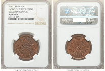Republic 10 Cash ND (1912) MS63 Brown NGC, KM-Y301. 1 Circle, 2 dot legend, common flower. 

HID09801242017

© 2020 Heritage Auctions | All Rights...