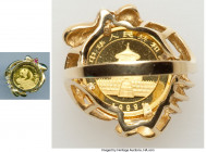 People's Republic gold Panda 5 Yuan (1/20 oz) Set in 14 karat gold Ring 1999 AU, KM1215. Total weight 5.59gm. 

HID09801242017

© 2020 Heritage Au...