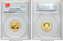 People's Republic gold 50 Yuan 2015 MS69 PCGS, KM-Unl. First Strike issue. AGW 0.100 oz. 

HID09801242017

© 2020 Heritage Auctions | All Rights R...