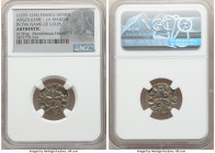 La Marche Pair of Certified Deniers ND (1170-1245) Authentic NGC, 19mm. Average weight 0.91gm In the name of Louis. Sold as is, no returns. Ex. Montle...