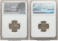 3-Piece Lot of Certified Assorted Deniers Authentic NGC, 1) Priory of Souvigny Denier ND (1150-1200), 0.97gm 2) Abbey of Saint Martial Denier ND (1100...