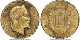 Napoleon III gold 100 Francs 1869-A MS61 NGC, Paris mint, KM802.1. AGW 0.9334 oz. 

HID09801242017

© 2020 Heritage Auctions | All Rights Reserved...