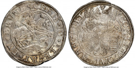 Mansfeld-Schraplau. Christoph II, Johann-Albrecht, & Bruno II Taler ND (1558-1586) AU55 NGC, Eisleben mint, Dav-9521.

HID09801242017

© 2020 Heri...