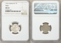 Trier. Karl Kaspar 4 Pfennig 1672 MS63 NGC, KM127. 

HID09801242017

© 2020 Heritage Auctions | All Rights Reserved
