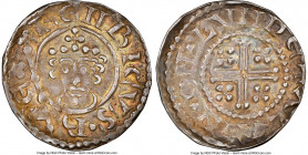 Henry II (1154-1189) Penny ND (1180-1189) AU58 NGC, London mint, Alain moneyer, Short Cross Type, Class 1b, S-1344. 1.46gm. 

HID09801242017

© 20...