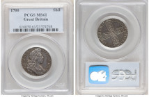 William III Shilling 1700 MS61 PCGS, KM504.1, S-3516, ESC-1121. Gunmetal toning. 

HID09801242017

© 2020 Heritage Auctions | All Rights Reserved