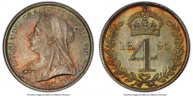 Victoria 4-Piece Certified Prooflike Maundy Set 1895 PCGS, 1) Penny - PL64 2) 2 Pence - PL64 3) 3 Pence - PL65 4) 4 Pence - PL66 KM-MDS151. Sold as is...