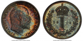 Edward VII 4-Piece Certified Prooflike Maundy Set 1908 PCGS, 1) Penny - PL67, S-3989 2) 2 Pence - PL66, S-3988 3) 3 Pence - PL67+, S-3987 4) 4 Pence -...