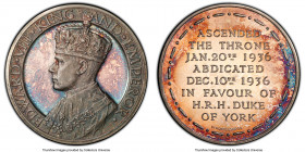 Edward VIII silver Specimen Medal 1936-Dated (1969) SP63 PCGS, Eimer-2041, Giordano-349c. From Set # 162. By Pinches London. EDWARD VIII KING AND EMPE...