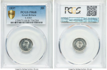 George VI silver Proof 3 Pence 1937 PR68 PCGS, KM848, S-4085. Shield on rose type. 

HID09801242017

© 2020 Heritage Auctions | All Rights Reserve...