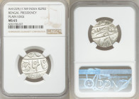 British India. Bengal Presidency 2-Piece Lot of Certified Rupees AH 1229 Year 17/49 (1815) MS65 NGC, Benares mint, KM41.Plain edge. Sold as is, no ret...