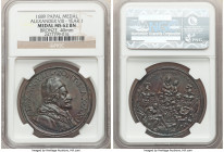 Papal States. Alexander VIII bronze Medal Anno I (1689) MS62 Brown NGC, Lincoln-1487/1508. 40mm. By Ortolani. Well preserved and beautifully rendered,...