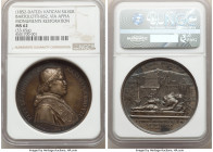 Papal States. Piux IX silver "Monuments Restoration" Medal Anno VII (1852) MS62 NGC, Bartolotti-852. 42mm. 33.65gm. By Zaccagnini. Struck to commemora...