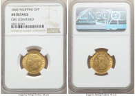 Spanish Colony. Isabel II gold 4 Pesos 1868 AU Details (Obverse Scratched) NGC, Manila mint, KM144. 

HID09801242017

© 2020 Heritage Auctions | A...