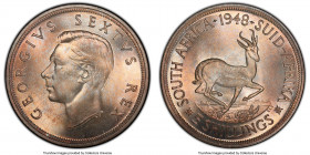 George VI Prooflike 5 Shillings 1948 PL67+ PCGS, KM40.1. Mintage: Veil of peach tone over lustrous surfaces. 

HID09801242017

© 2020 Heritage Auc...