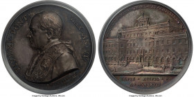 Vatican City. Pius XI silver Medal Anno VI (1927) MS64 PCGS, Bartolotti-927, Rinaldi-121. 42mm. By Mistruzzi. Minor Seminary. Sharply struck, with hig...